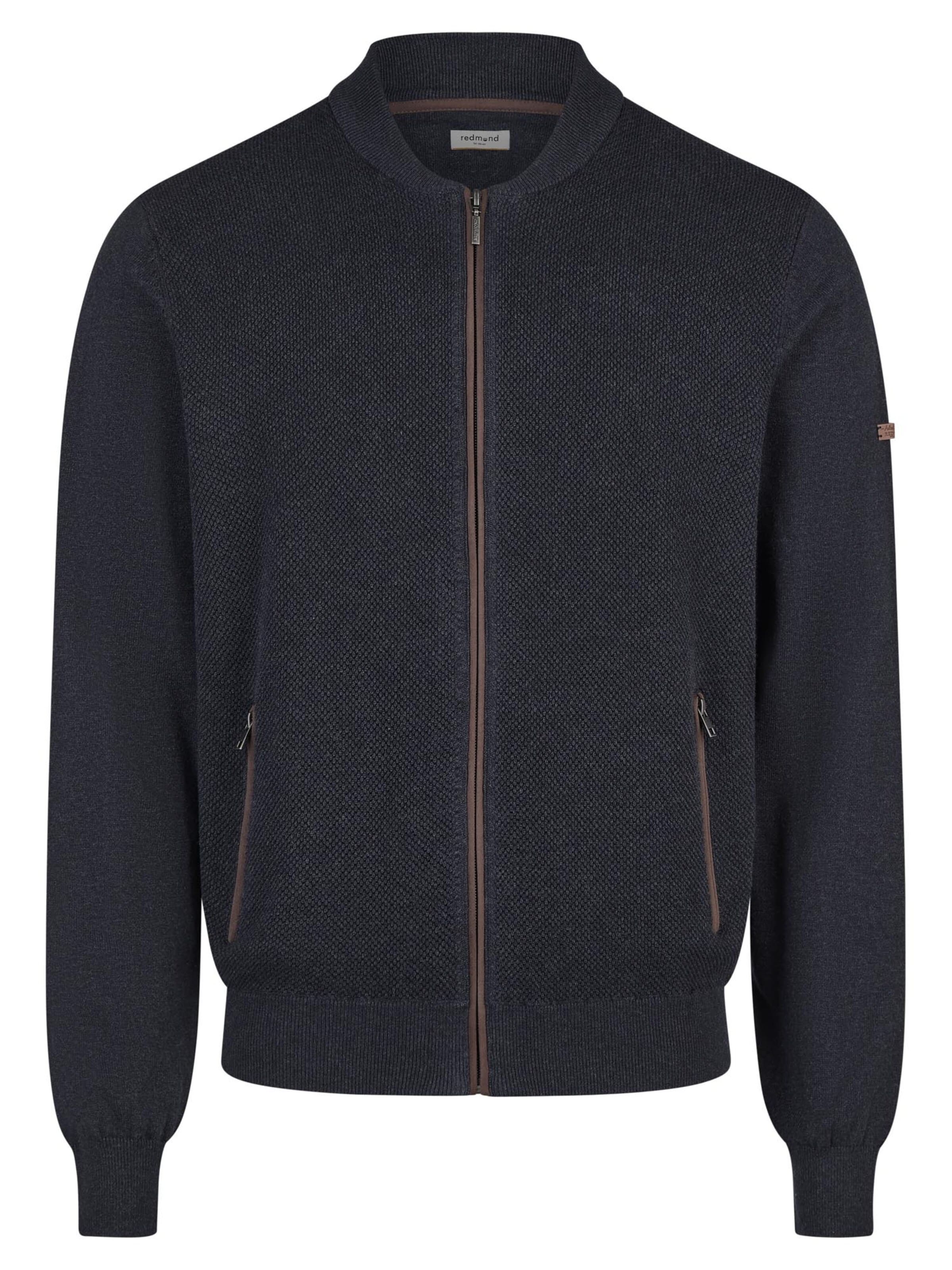redmond Knit Cardigan 'Basic' in Blue: front