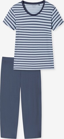 SCHIESSER Pyjama in Blauw: voorkant