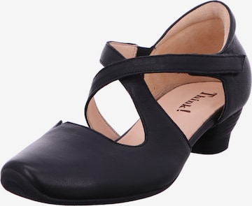 THINK! Ballet Flats with Strap in Black: front