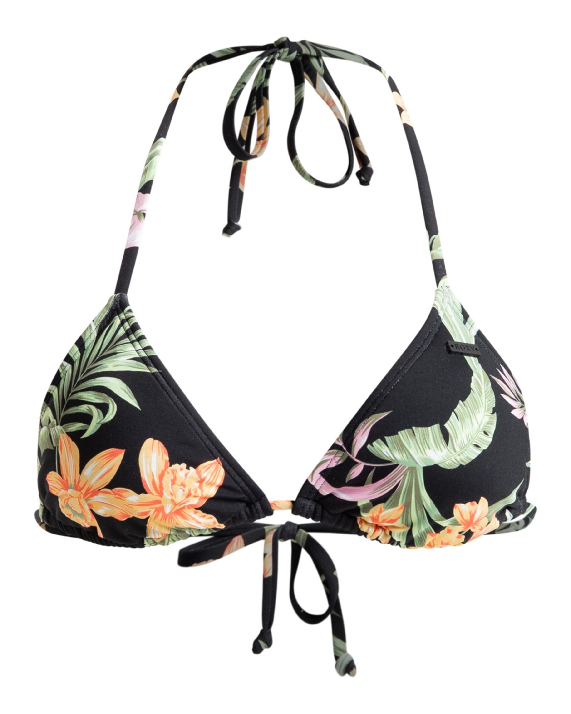 ROXY Bikinitop 'Pt Beach Classics' in de kleur Antraciet / Mintgroen / Oranje, Productweergave