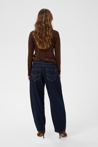 T-shirt 'CRKaus' Cream en marron