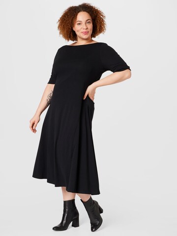 Lauren Ralph Lauren Plus Платье в Черный: спереди