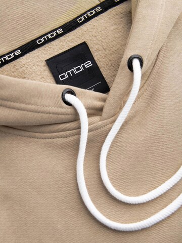 Ombre Sweatshirt 'OM-SSNZ-0144' in Beige