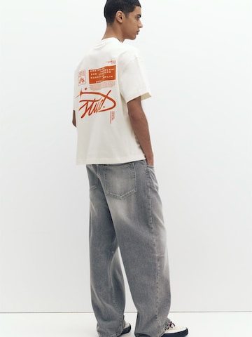 Pull&Bear Shirt 'STWD' in White