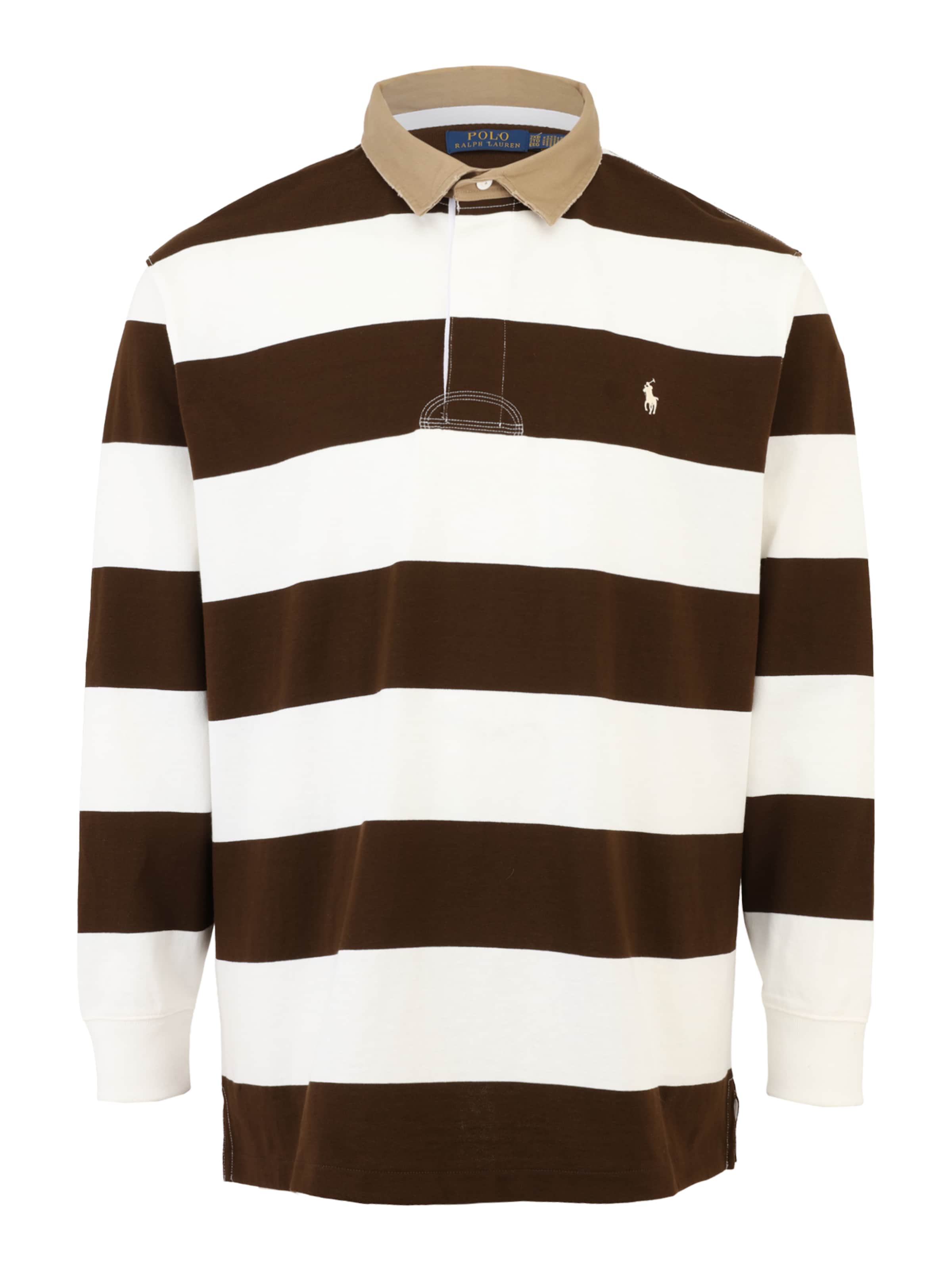 Polo Ralph Lauren Big & Tall Shirt in Brown / Cappuccino / White, Item view