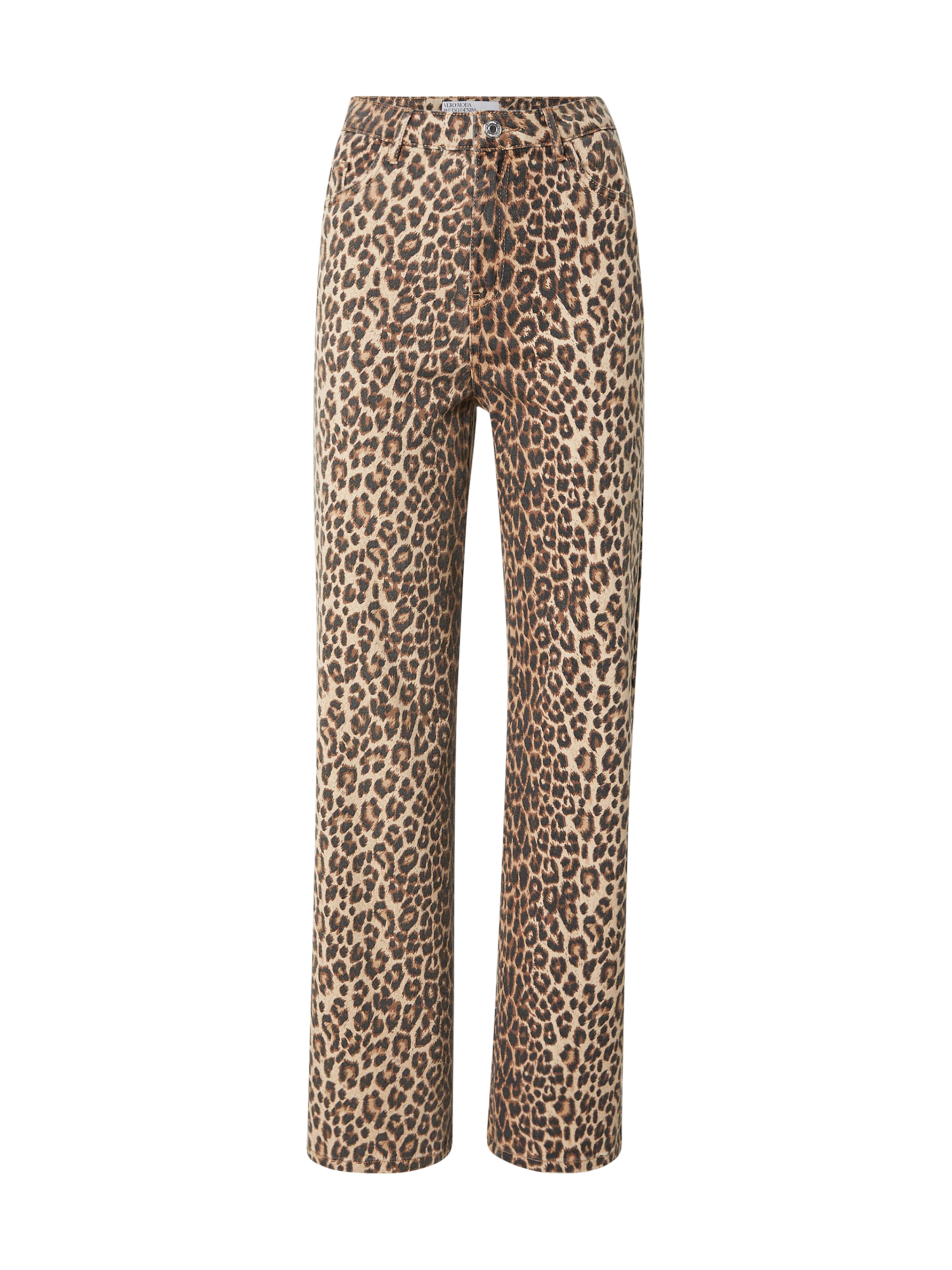 VERO MODA Wide leg Jeans 'VMTessa' in Brown: front