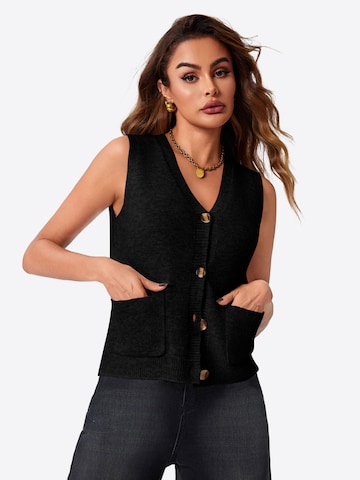 Imily Bela Πλεκτό γιλέκο σε μαύρο: μπροστά