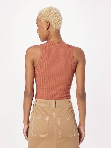 Urban Classics Shirt Bodysuit in Brown