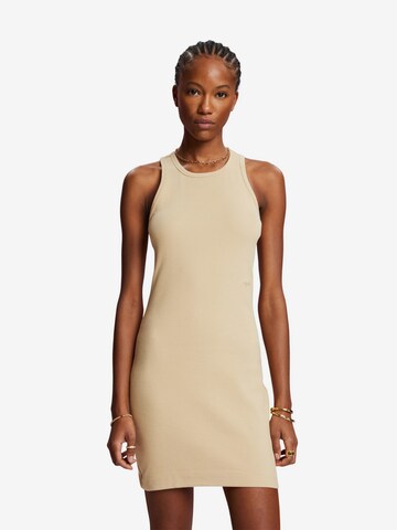 ESPRIT Jurk in Beige: voorkant