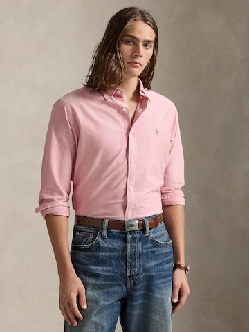 Polo Ralph Lauren Kitsas lõige Triiksärk, värv punane: eest vaates