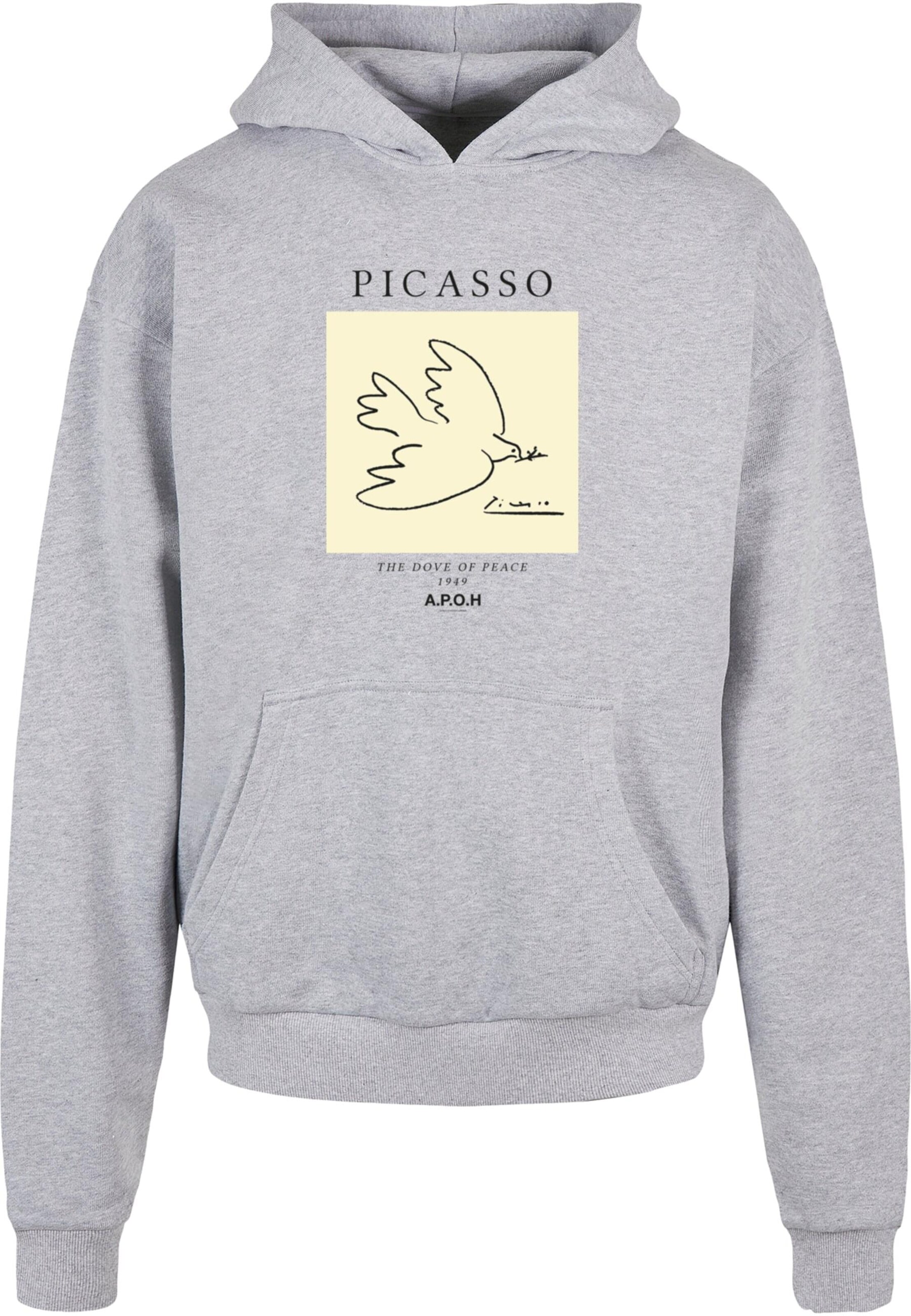 Merchcode Sweatshirt 'APOH - Picasso Dove' in Grey: front