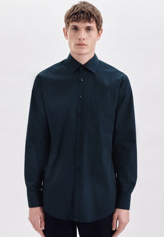 Regular fit Cămaşă business 'Smart Essentials' de la SEIDENSTICKER pe albastru: față