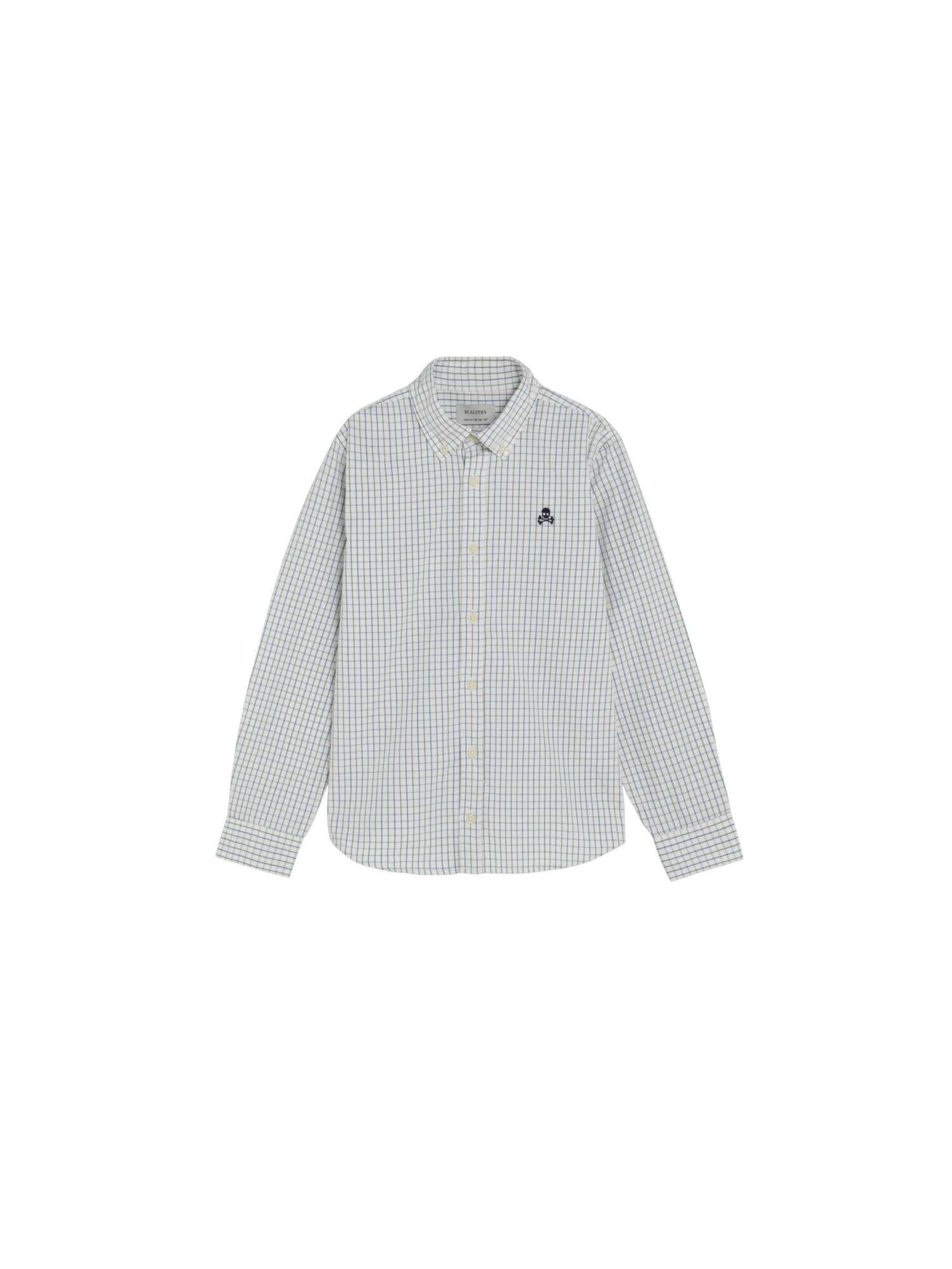 Scalpers Regular fit Overhemd in Blauw: voorkant
