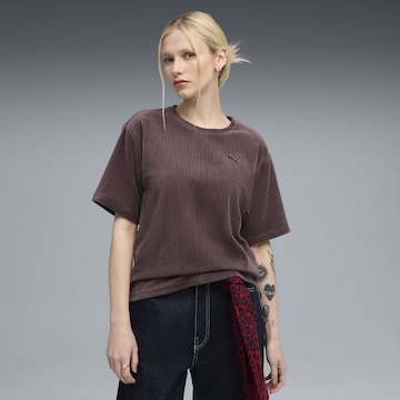 T-shirt fonctionnel 'Essentials' PUMA en marron : devant