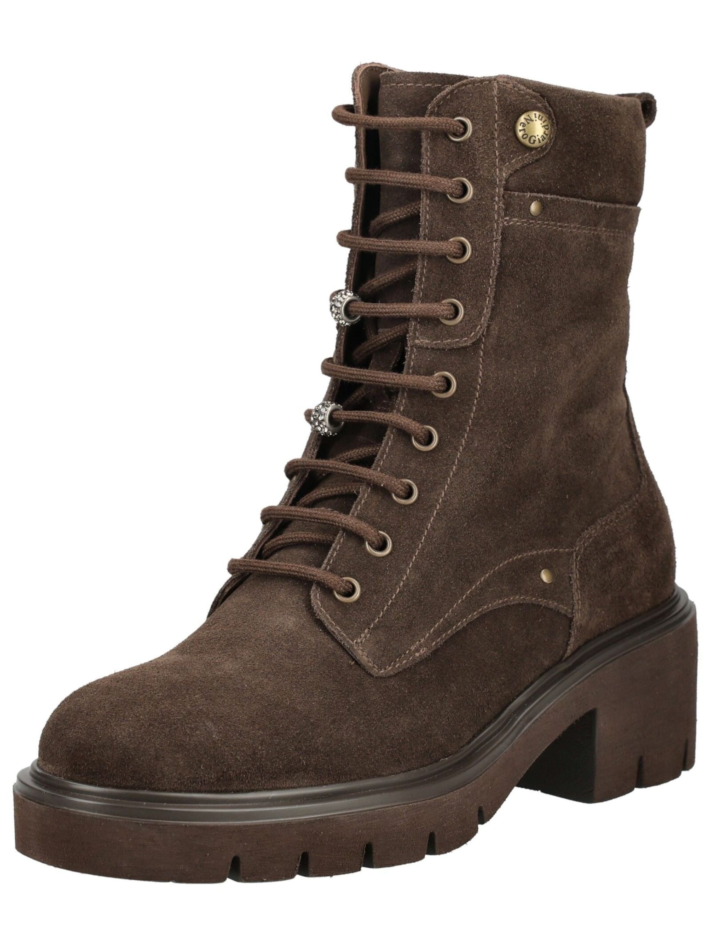 Bottines à lacets Nero Giardini en marron : devant