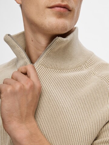 Pull-over 'Own' SELECTED HOMME en beige