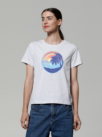 Maglietta ' Sunset Rainbow ' di Watapparel in bianco: frontale