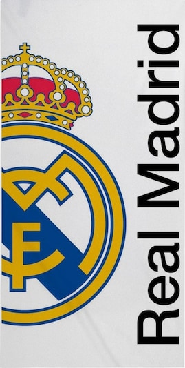 Cerdá Strandtuch 'Handtuch Polyester - Real Madrid' in 80 x 170 cm in weiß, Produktansicht
