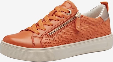 Baskets basses TAMARIS en orange : devant