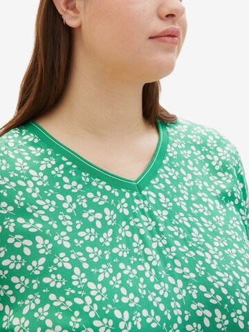 T-shirt Tom Tailor Women + en vert