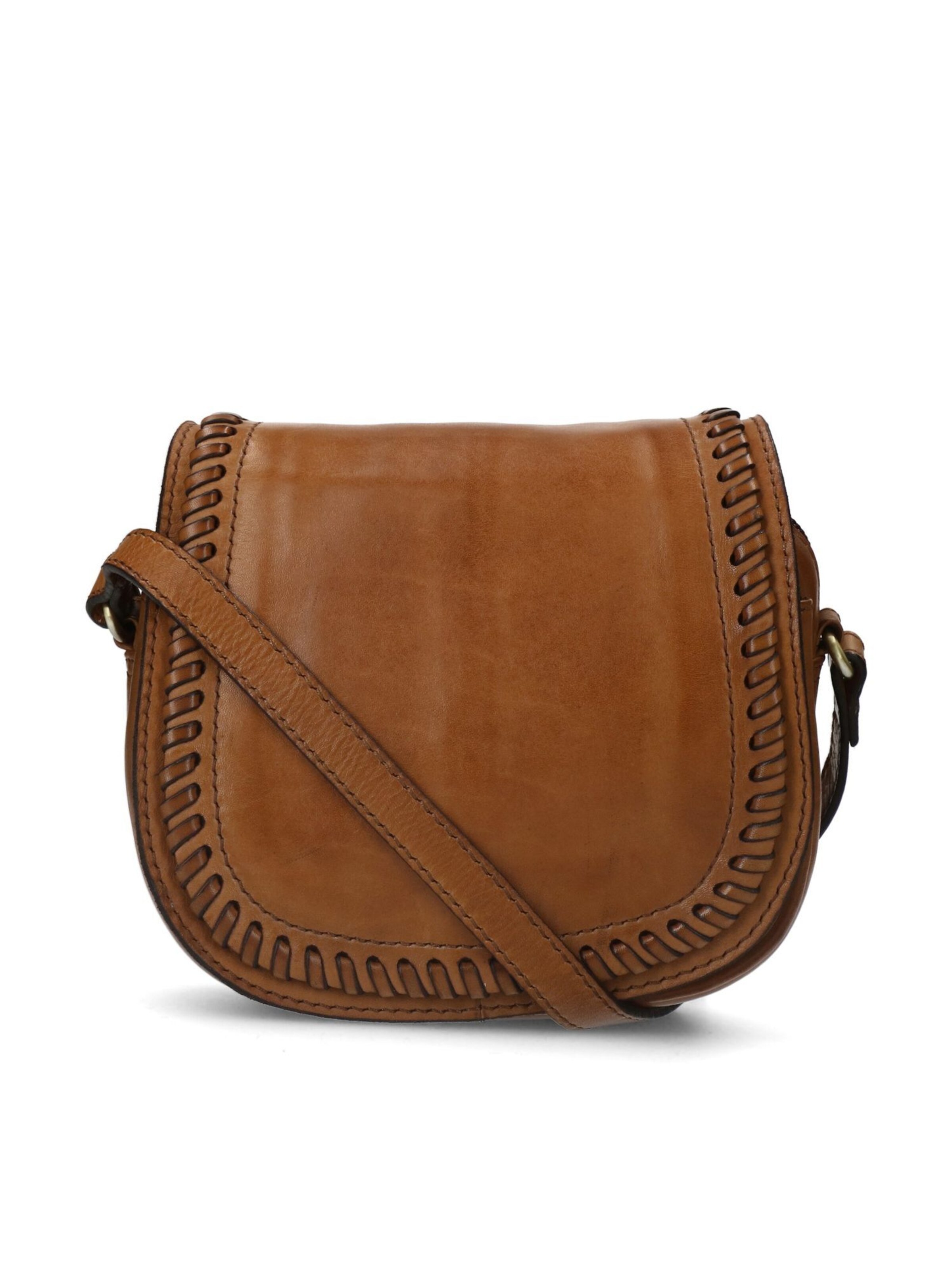 MANFIELD Umhängetasche in Braun: Vorderseite