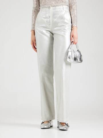 MAX&Co. Loose fit Trousers 'BASILIO' in Silver: front