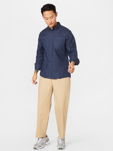 BLEND Regular fit Button Up Shirt 'Bugley' in Blue