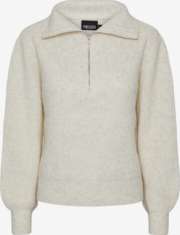 PIECES Pullover 'NARIA' i beige: forside