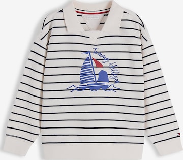 Pull-over TOMMY HILFIGER en blanc : devant