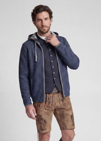 SPIETH & WENSKY Knit cardigan 'Echo' in Blue: front