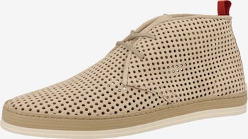 NOBRAND Schnürschuhe 'Carl 8' in Beige: Vorderseite