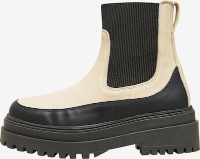 SELECTED FEMME Chelsea Boots 'Fasta' i beige / sort, Produktvisning