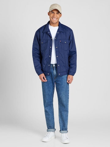 LEVI'S ® Between-Season Jacket 'Relaxed Fit Padded Truck' in Blue