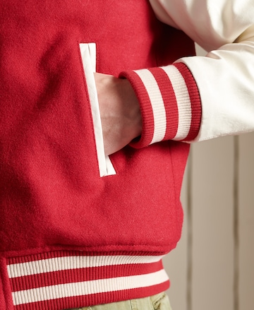 Superdry Between-Season Jacket 'Varsity' in Red