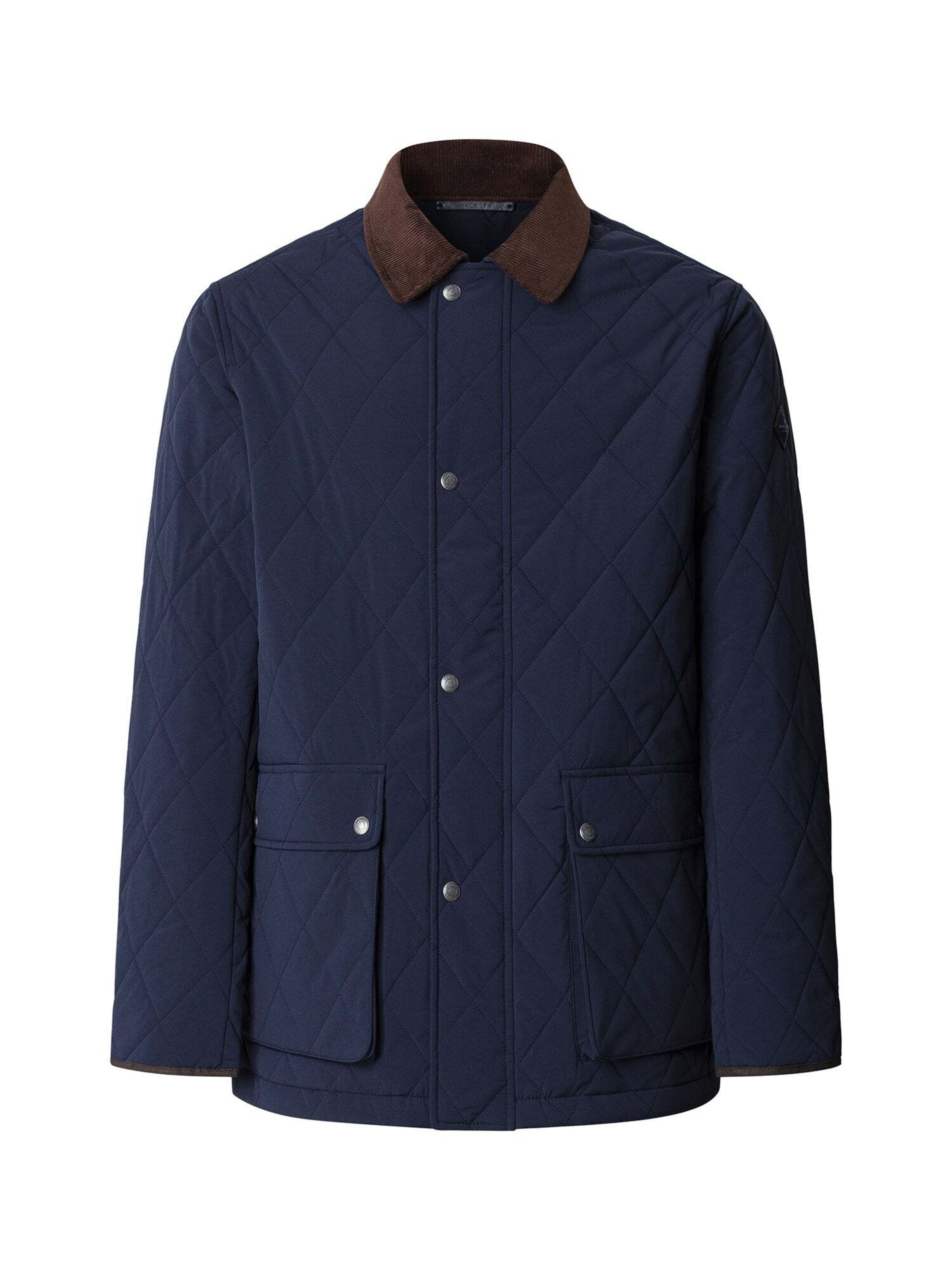 Hackett London Tussenjas in Blauw: voorkant