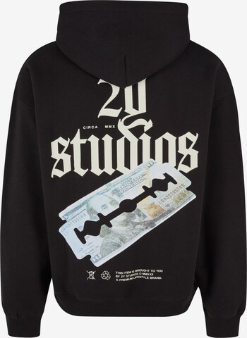 2Y Studios Sweatshirt 'Razor' in Schwarz