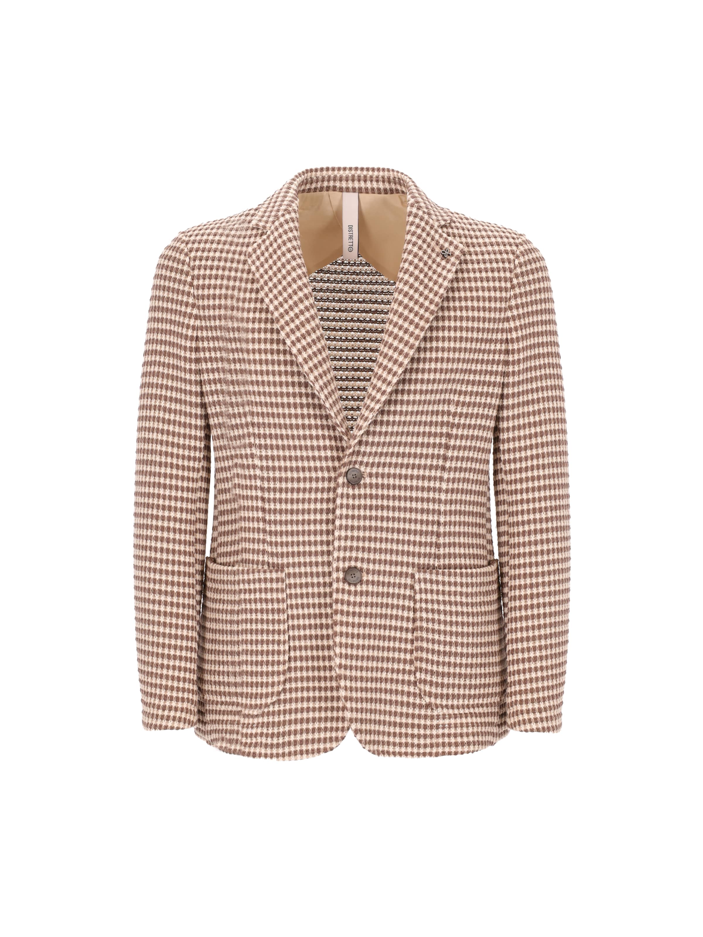 Coupe regular Veste de costume Distretto12 en marron : devant