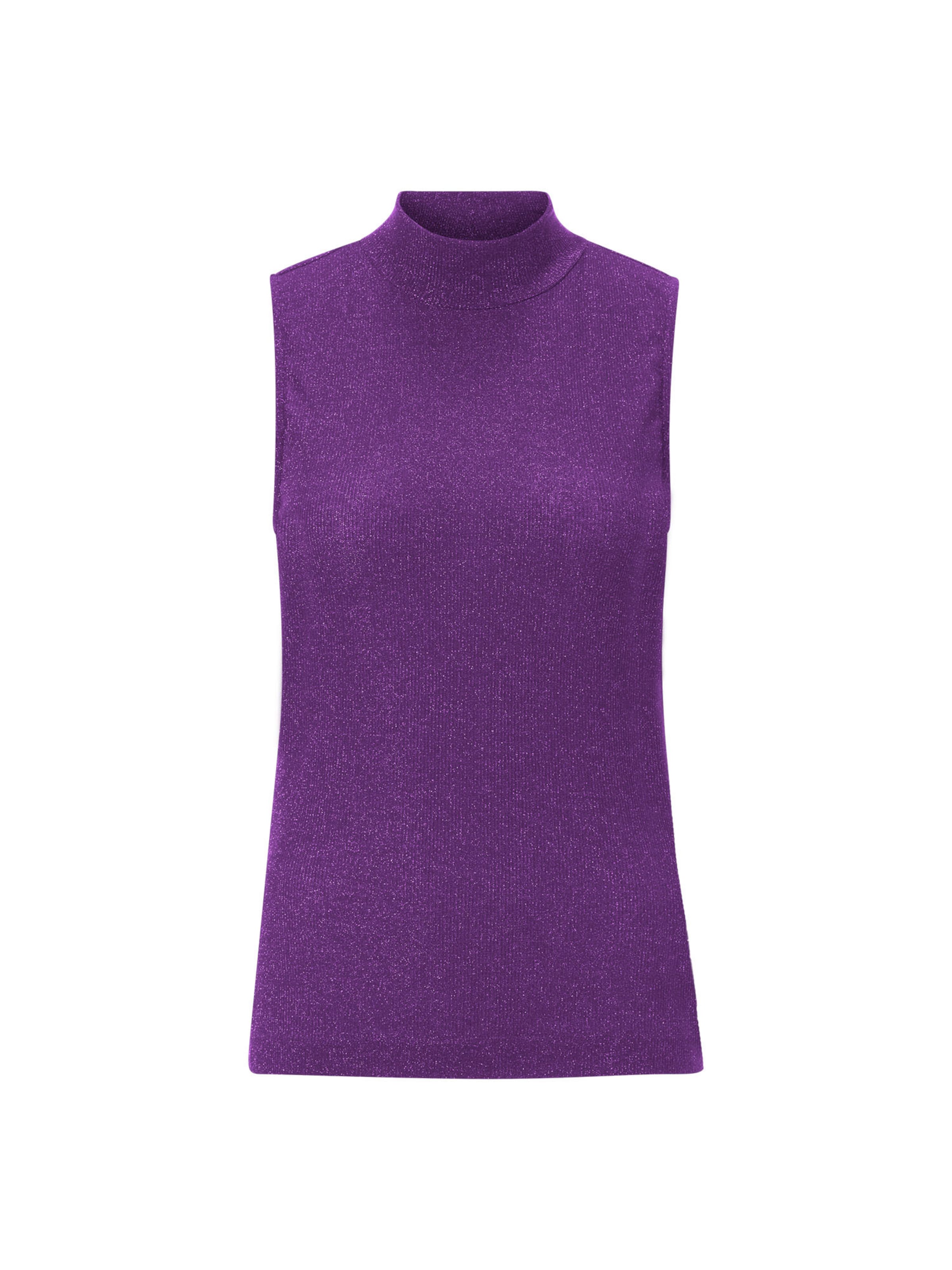 Rich & Royal - Top de malha em roxo: frente