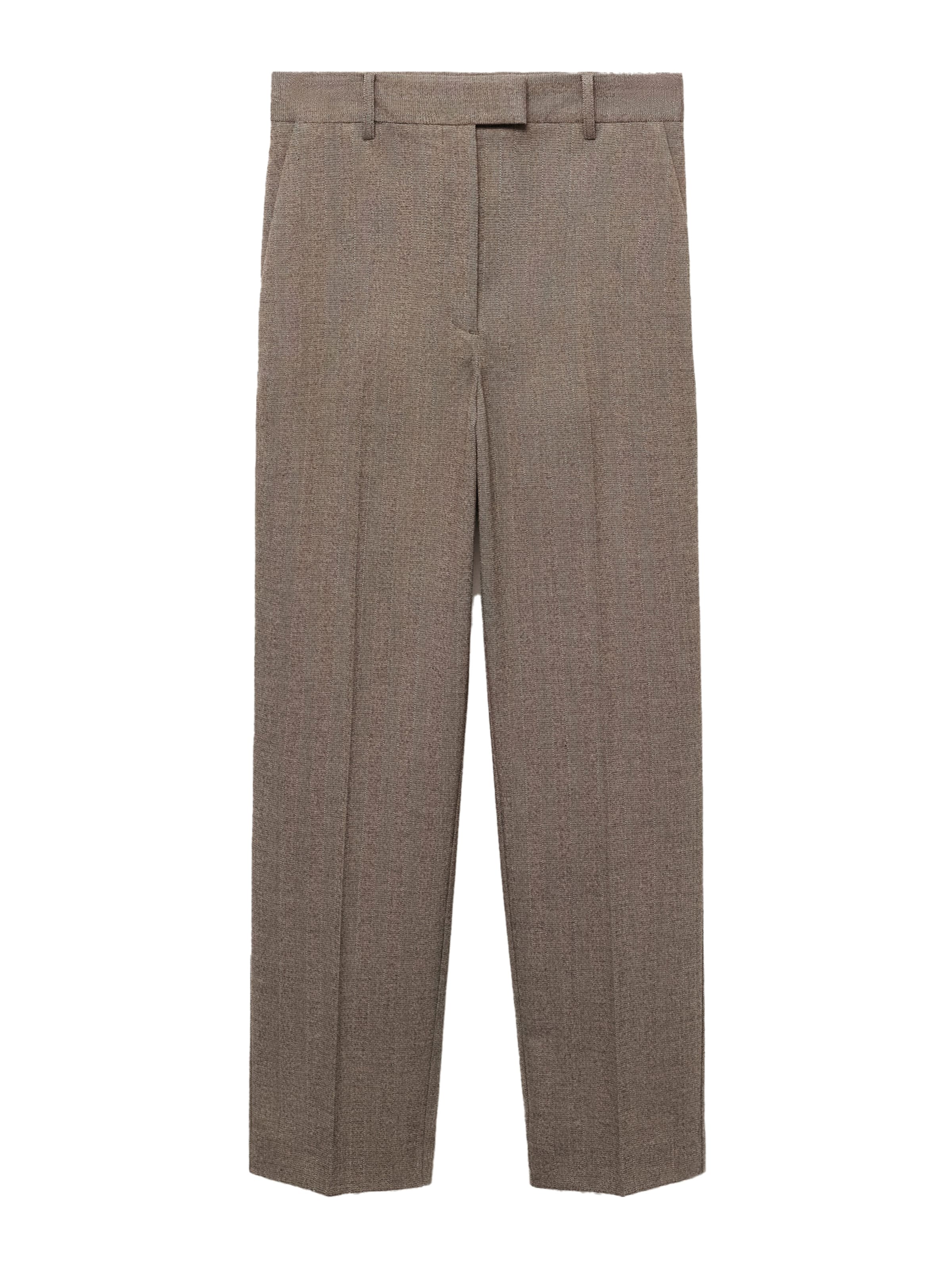 Pantaloni cu dungă 'NEWARM' de la MANGO pe gri: față