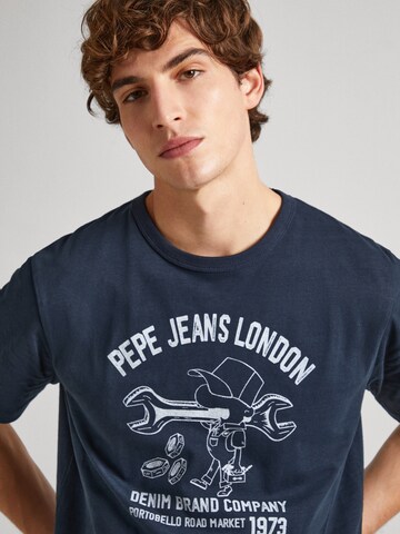 Pepe Jeans T-Shirt  'Cedric' in Blau