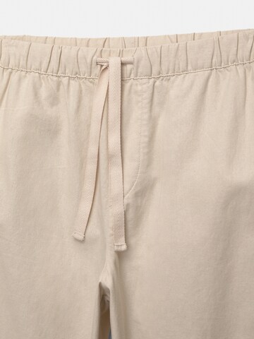 Loosefit Pantalon Pull&Bear en beige