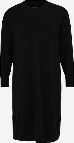 Monki - Vestido de punto en negro: frente