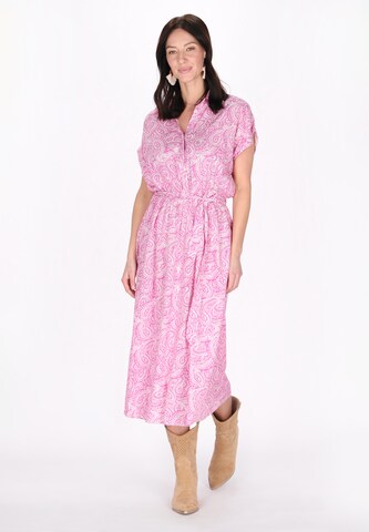 usha FESTIVAL - Vestido camisero en rosa: frente