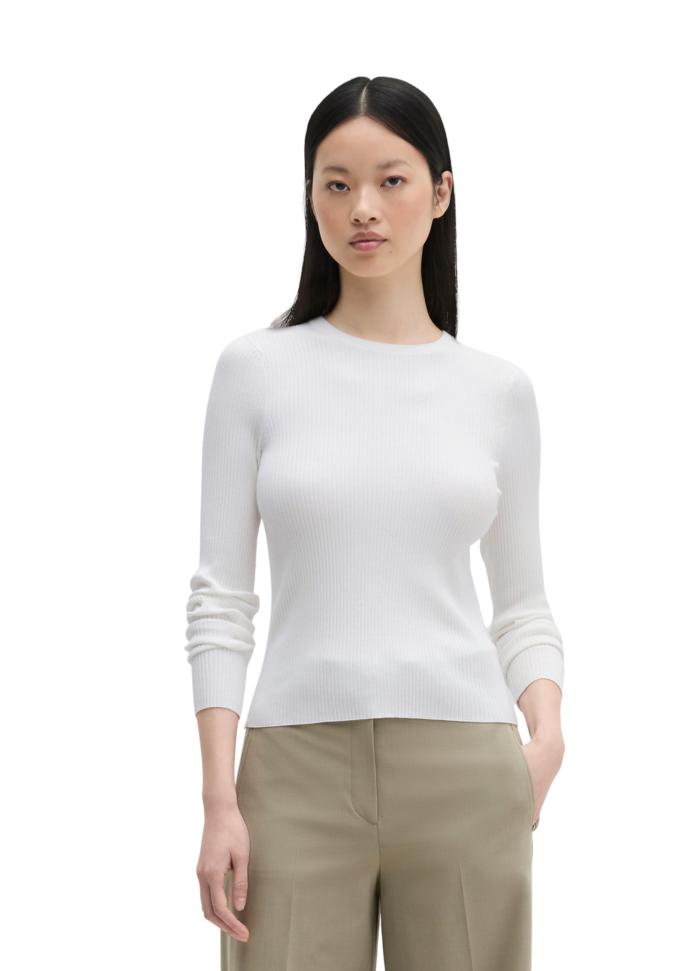 Marc O'Polo Pullover in Weiß: Vorderseite
