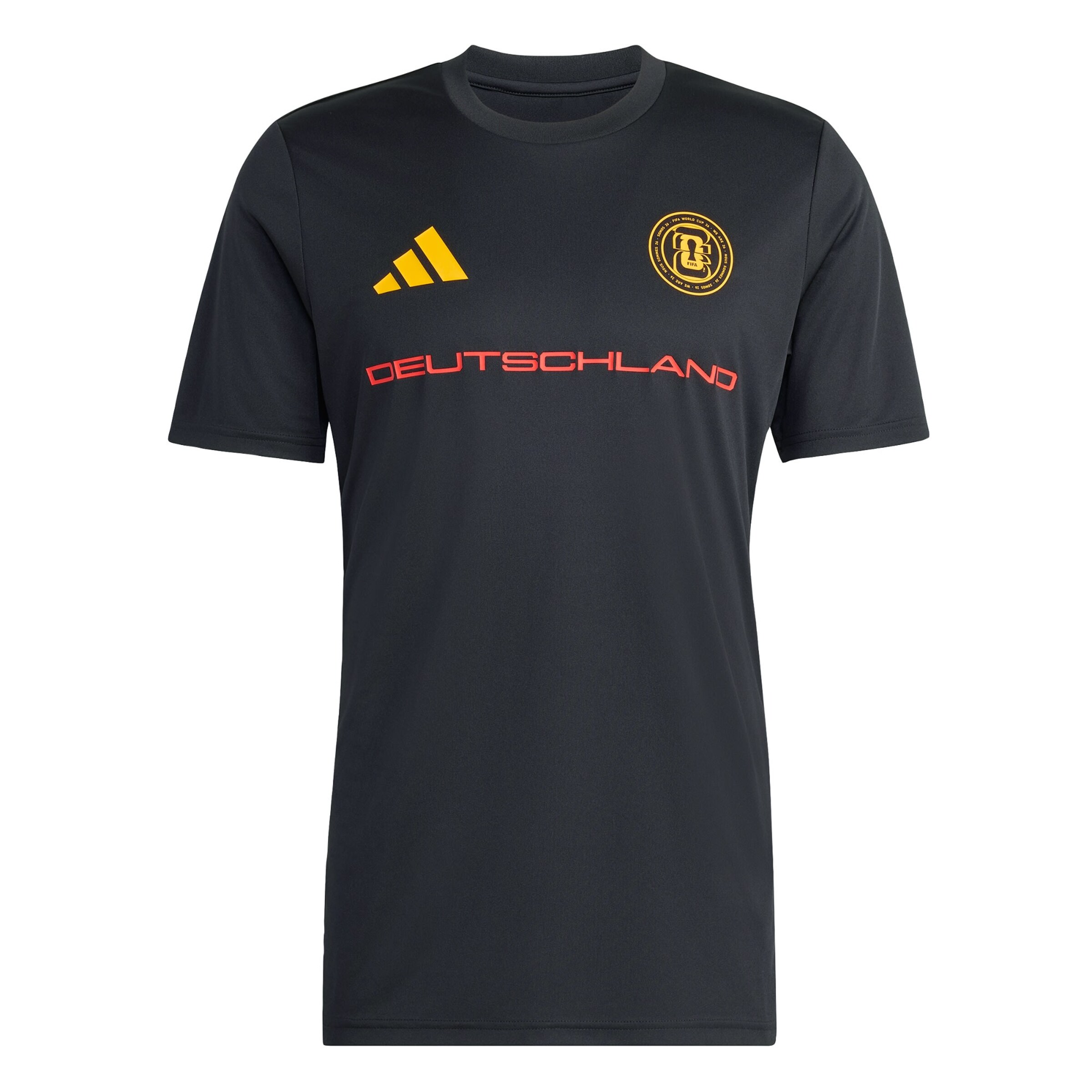 ADIDAS PERFORMANCE Functioneel shirt 'FIFA Fussball-Weltmeisterschaft 26™ Deutschland' in de kleur Goudgeel / Rood / Zwart, Productweergave