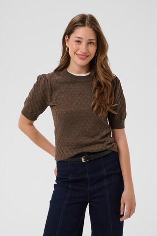SAINT TROPEZ Pullover in Braun: Vorderseite