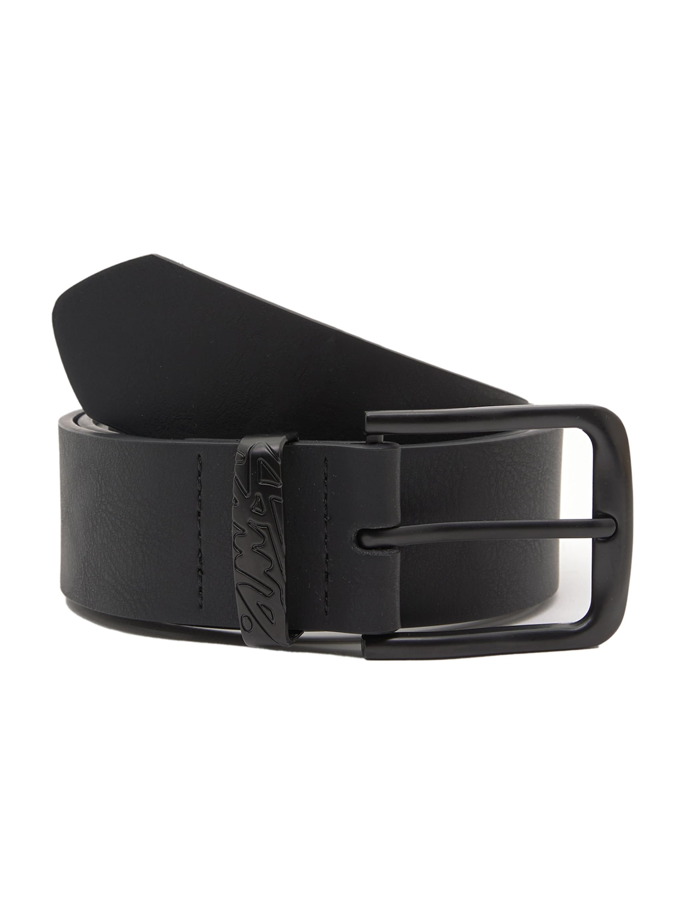 Pull&Bear Gürtel 'CINTURON - STWD PERFIL' in Schwarz: Vorderseite