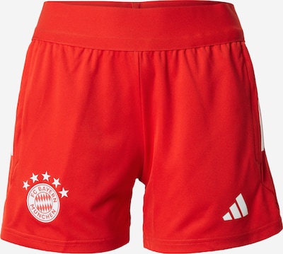 Pantaloni sport ADIDAS PERFORMANCE pe roșu / alb, Vizualizare produs