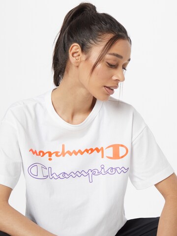 Champion Authentic Athletic Apparel Λειτουργικό μπλουζάκι σε λευκό