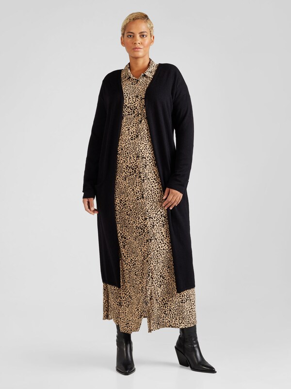ONLY Carmakoma Knit Cardigan 'New Esly' in Black
